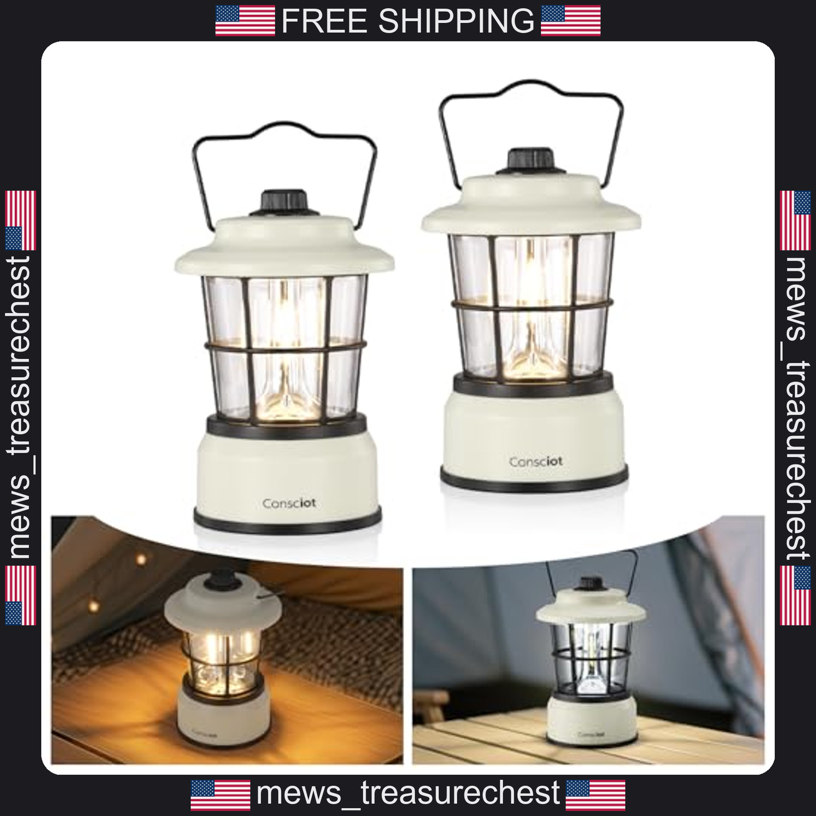 Consciot CL1 Mini Dual Light Source LED Lantern for Camping & Emergency