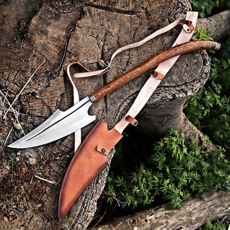 Hand-Forged Viking Spear J2 Steel Blade | SkaldBlades Collector Outdoor Gift
