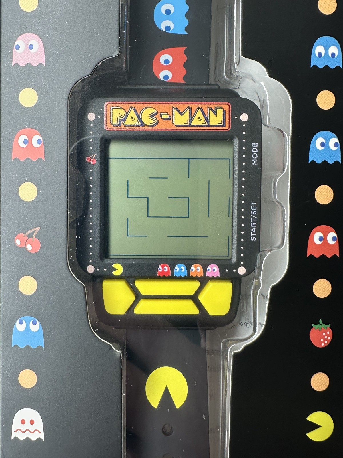 PAC-MAN Electronic Digital LCD/LED Game Wrist Watch Works/New/Sealed Box PAC-MAN Electronic Digital LCD/LED Game Wrist Watch Works/New/Sealed Box