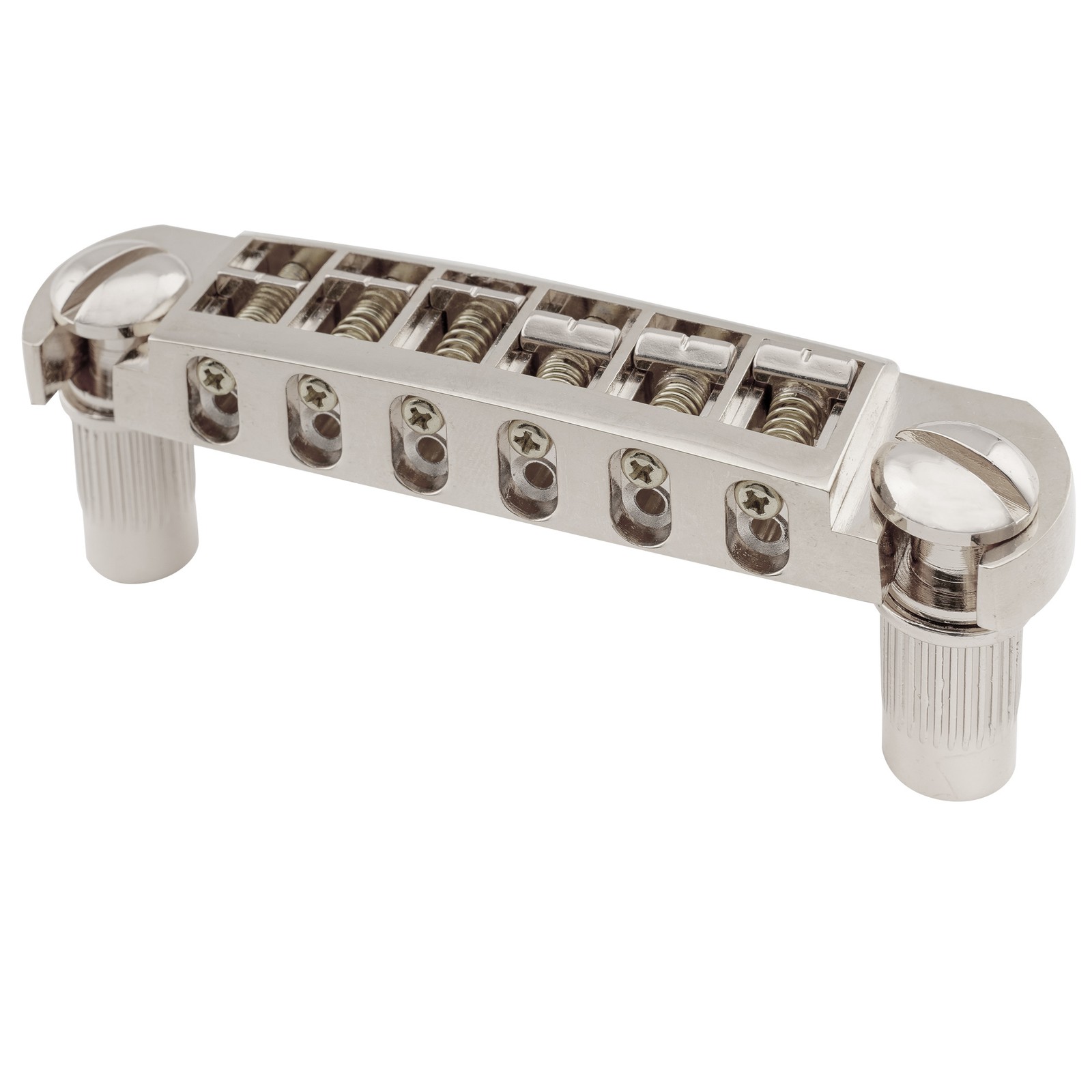Musiclily Pro Nickel 52.5mm Tune-O-Matic Pigtail Wraparound Bridge For LP Guitar