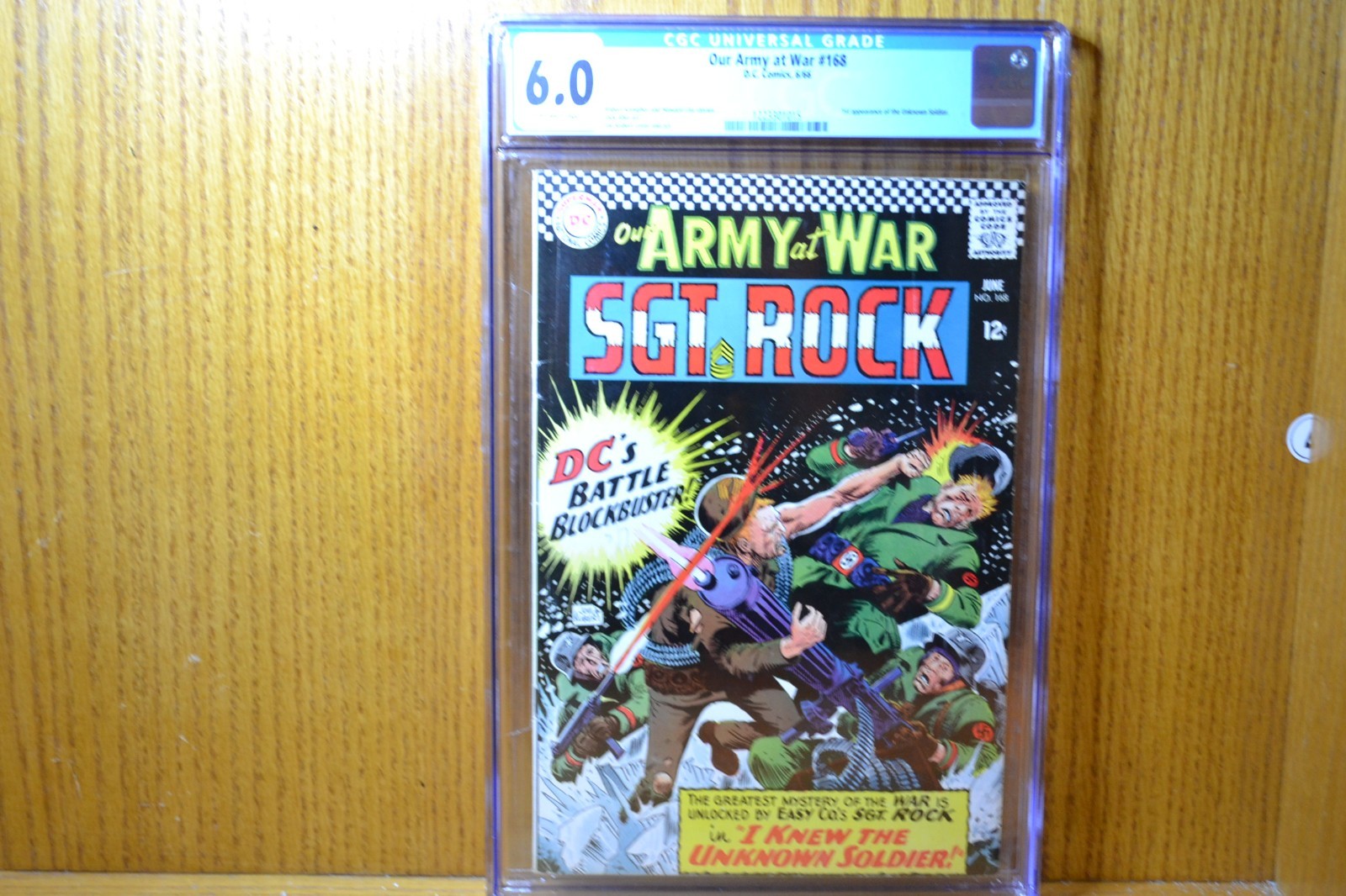 Our Army at War 168 DC Comics 1966 1st app Unknown Soldier CGC 6.0 Our Army at War 168 DC Comics 1966 1st app Unknown Soldier CGC 6.0