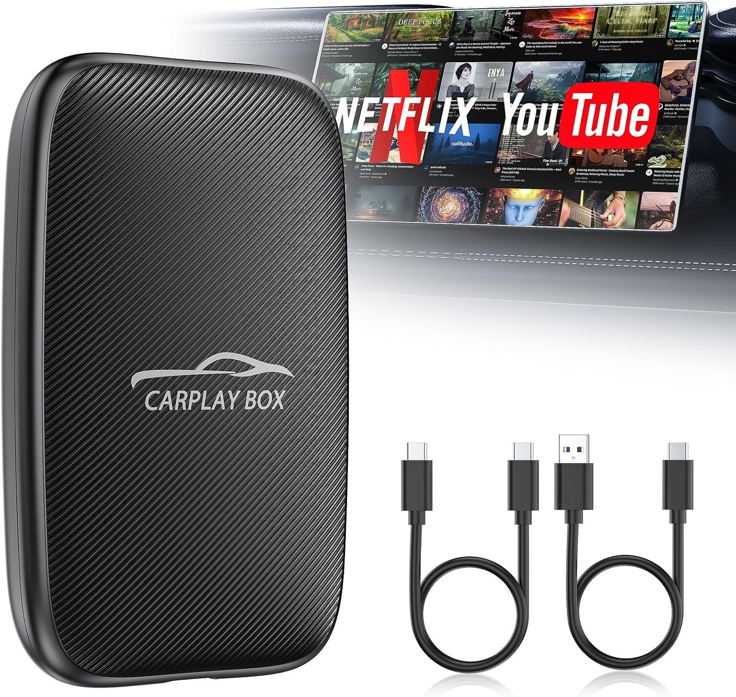 6-in-1 Magic Video Box Wireless CarPlay Adapter Android Auto Wireless Adapter 6-in-1 Magic Video Box Wireless CarPlay Adapter Android Auto Wireless Adapter