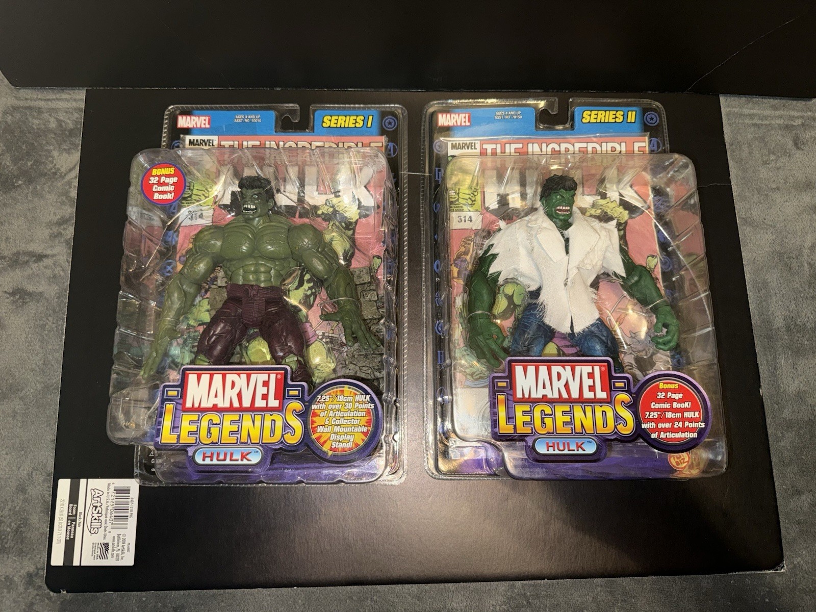 VINTAGE MARVEL LEGENDS SERIES 1 & 2 INCREDIBLE HULK ACTION FIGURE TOYBIZ 2002 VINTAGE MARVEL LEGENDS SERIES 1 & 2 INCREDIBLE HULK ACTION FIGURE TOYBIZ 2002
