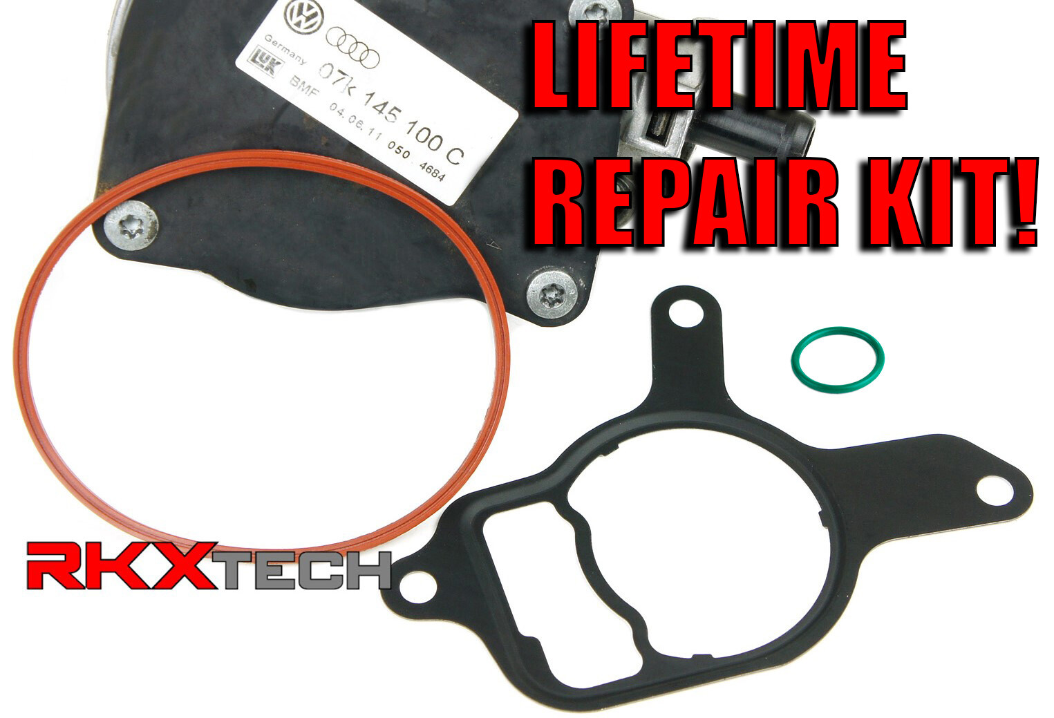 RKX VACUUM PUMP REBUILD KIT for VW Volkswagen Jetta seal gasket 2.5L 07K145100C 