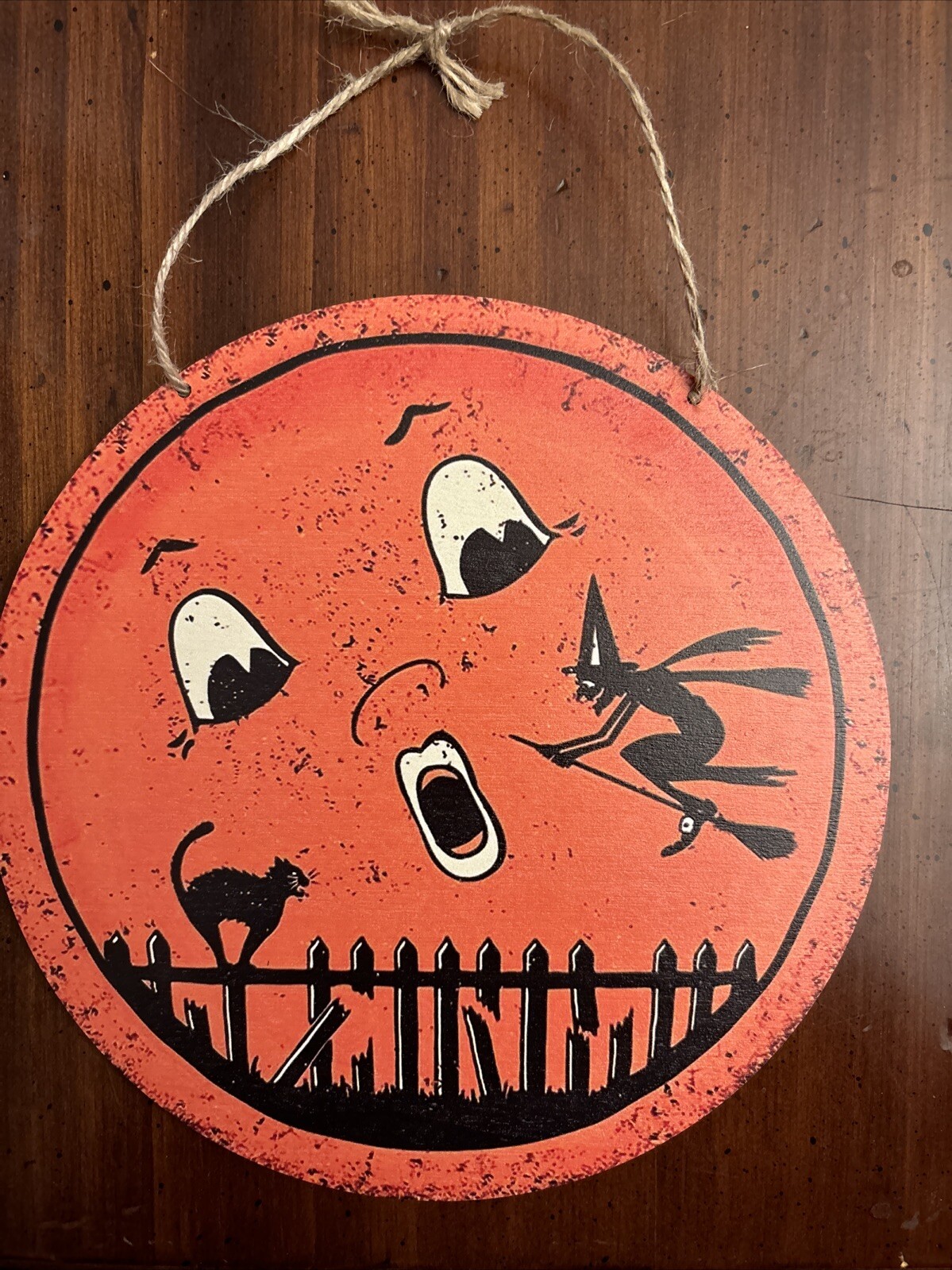 Halloween Anthropomorphic VINTAGE STYLE Moon Wooden Sign Wall Decor 8 Halloween Anthropomorphic VINTAGE STYLE Moon Wooden Sign Wall Decor 8