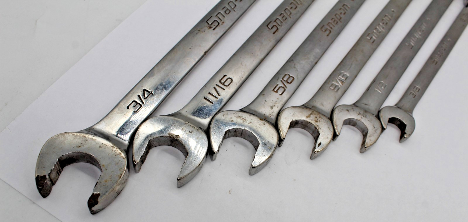 Snap On 6 PC ratching wrench set   SOEXR24-22-20-18-16-12 included