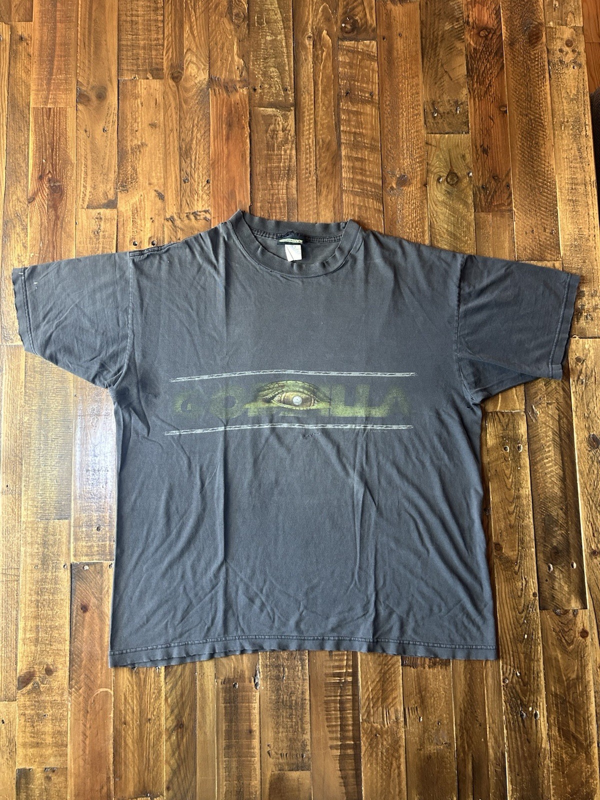 1998 Movie Promo Godzilla Black T-shirt XL Vintage Rare 90s Official Movie