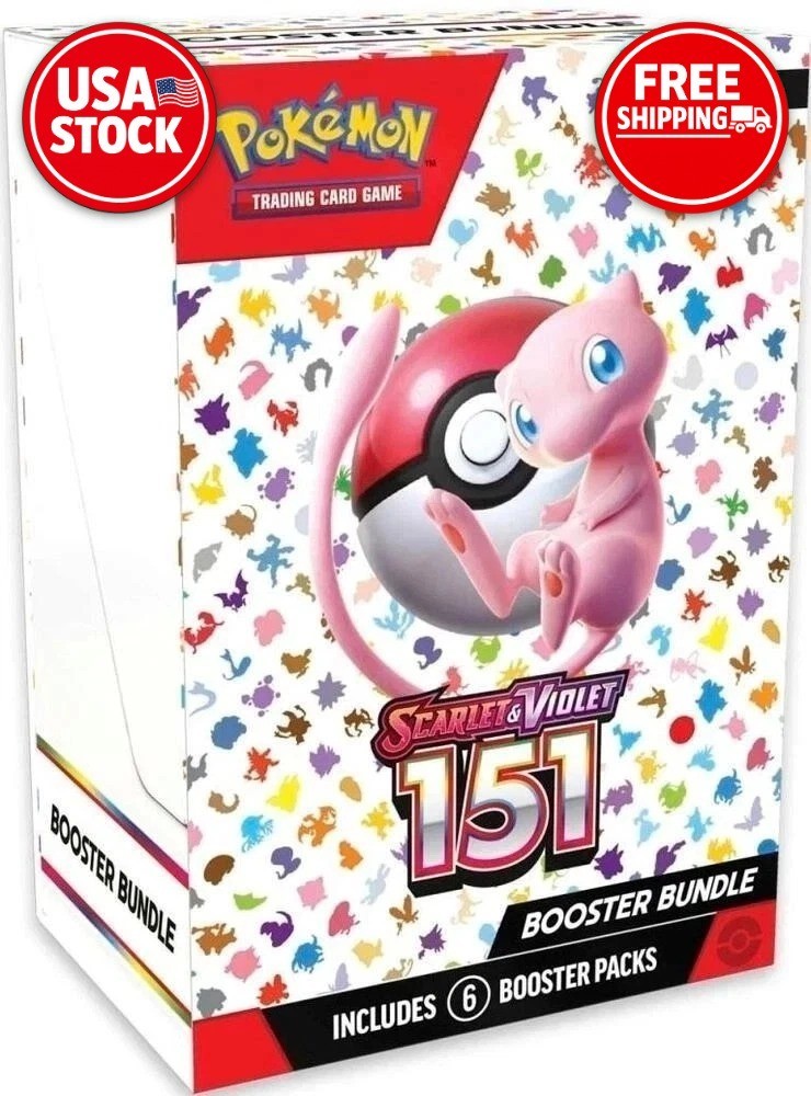 Pokemon TCG Scarlet & Violet 151 Booster Bundle Sealed New (6 packs)