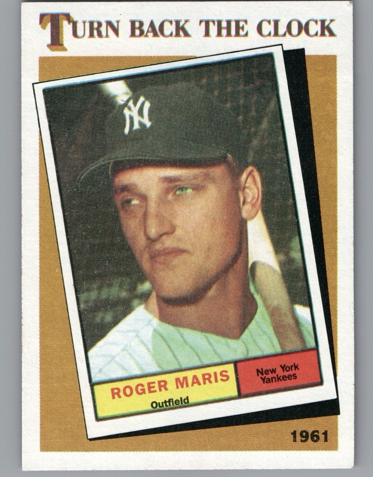 1986 Topps #405 Roger Maris Turn Back the Clock