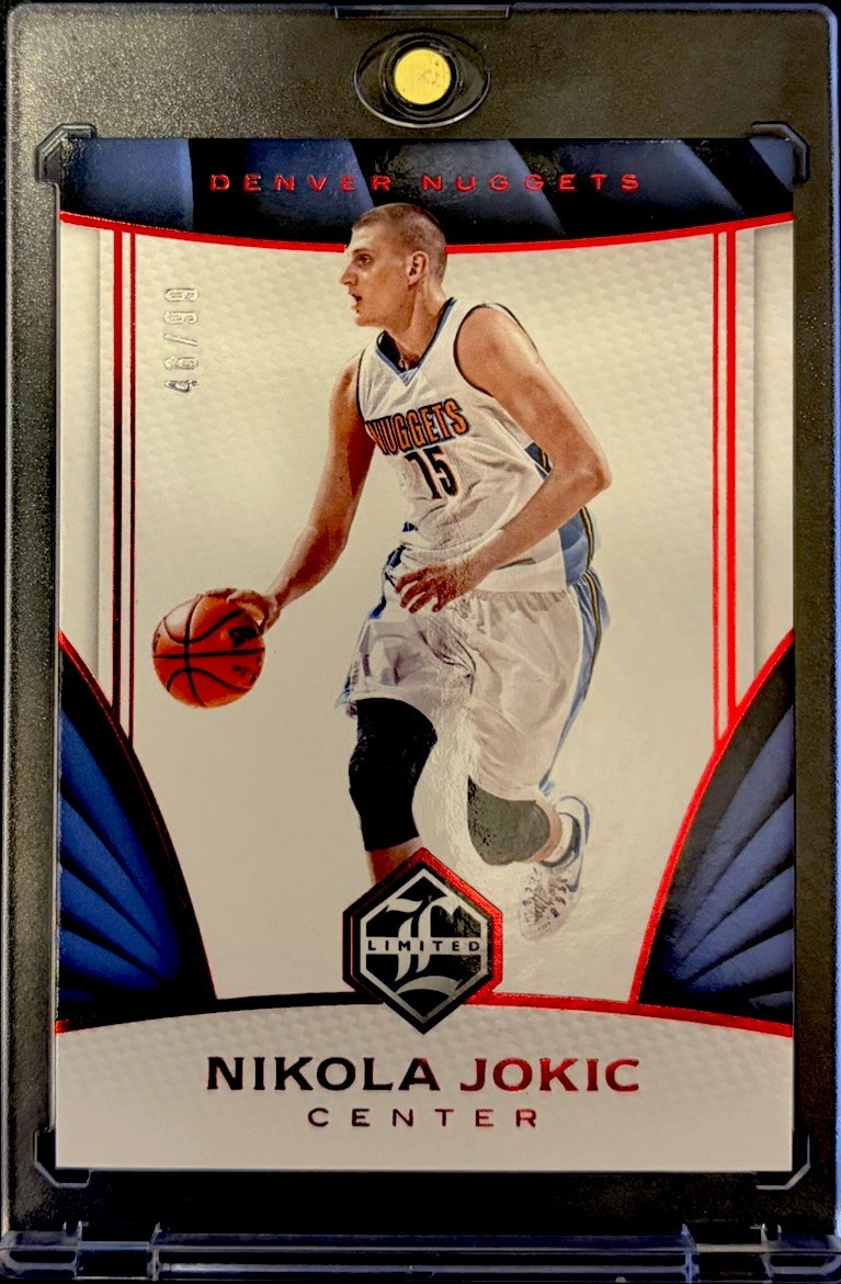 Nikola Jokic 2016-17 Panini Limited Basketball Red Spotlight #40 /99 Nuggets Nikola Jokic 2016-17 Panini Limited Basketball Red Spotlight #40 /99 Nuggets