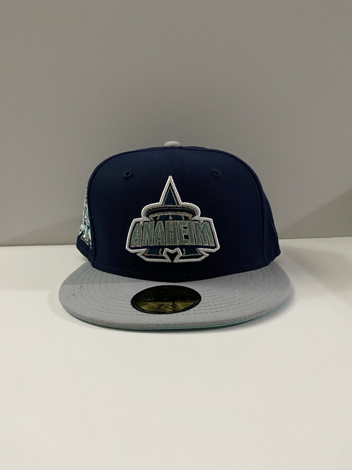 New Era 59fifty MLB Anaheim Angels 50th Anniversary Fitted Hat 7 1/8 Hat Blue New Era 59fifty MLB Anaheim Angels 50th Anniversary Fitted Hat 7 1/8 Hat Blue