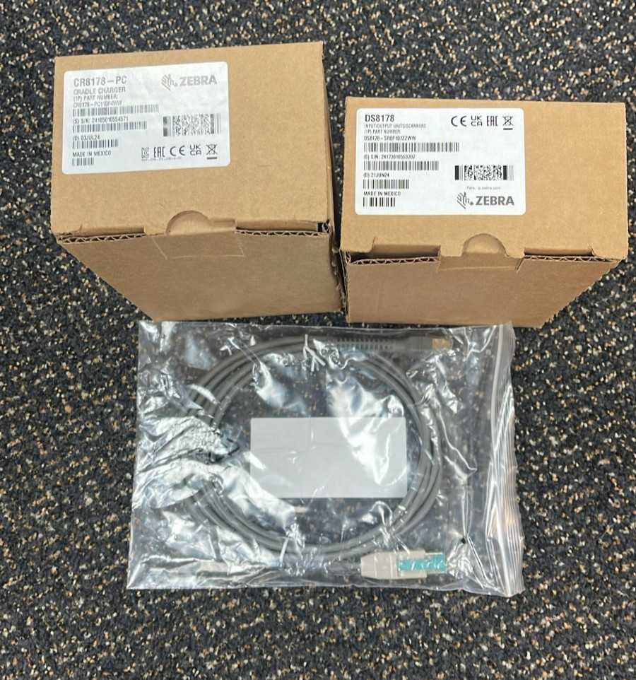 Zebra DS8178 Scanner, Cradle and Cable Zebra Zebra DS8178 Scanner, Cradle and Cable Zebra