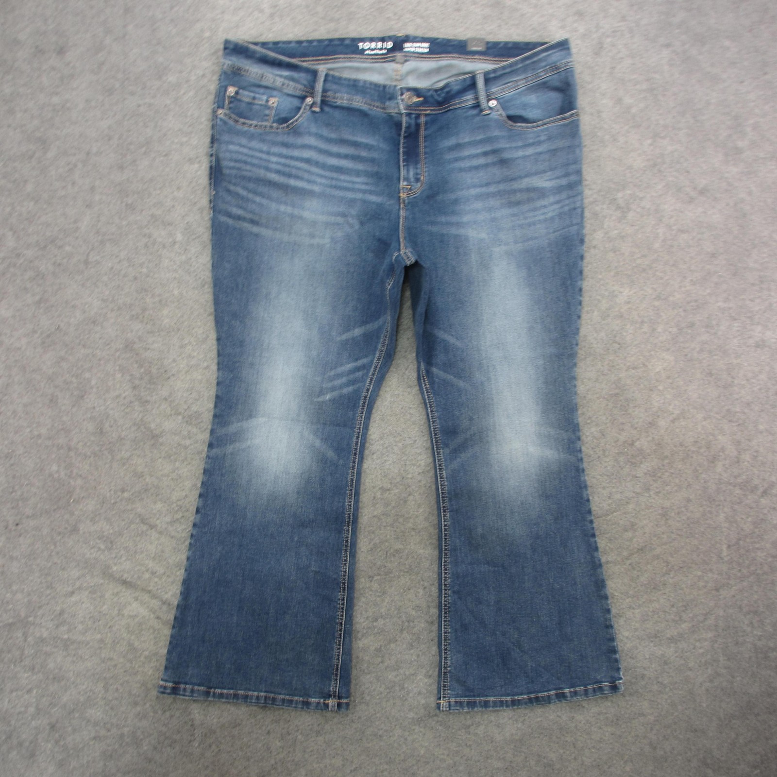 Torrid Jeans Womens 22S Blue Luxe Slim Boot Super Stretch Bootcut Plus Size