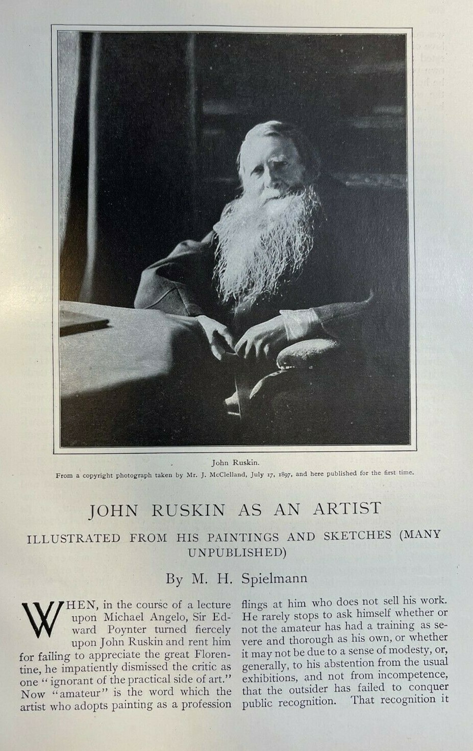 1898 John Ruskin As An Artist illustrated 1898 John Ruskin As An Artist illustrated