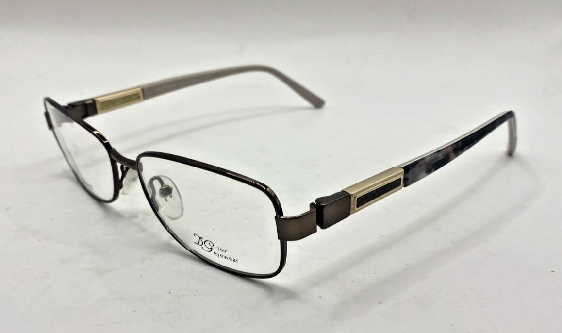 DI GIANNI DG LIGHT PINK BROWN FULL FRAMES ONLY EYEGLASSES D.COP/G 52-15-140 DI GIANNI DG LIGHT PINK BROWN FULL FRAMES ONLY EYEGLASSES D.COP/G 52-15-140