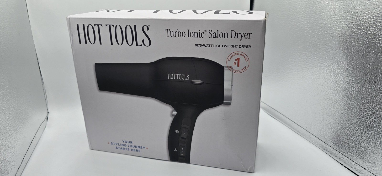 Hot Tools Professional 1875 Watt Anti-Static Ionic Salon Hair Dryer 1023 - Black
