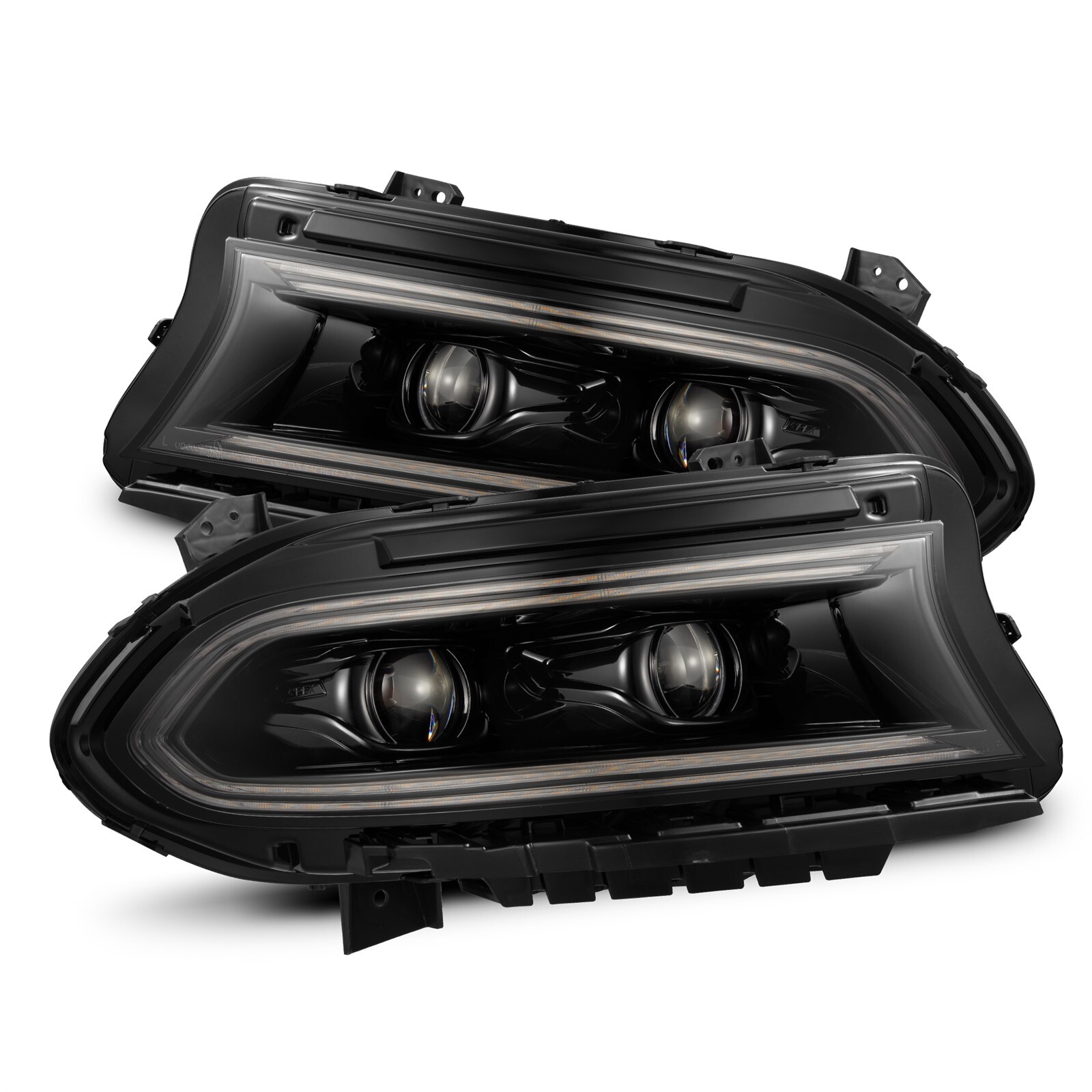 AlphaRex Alpha-Black LUXX Projector Headlights for 2015-2023 Dodge Charger