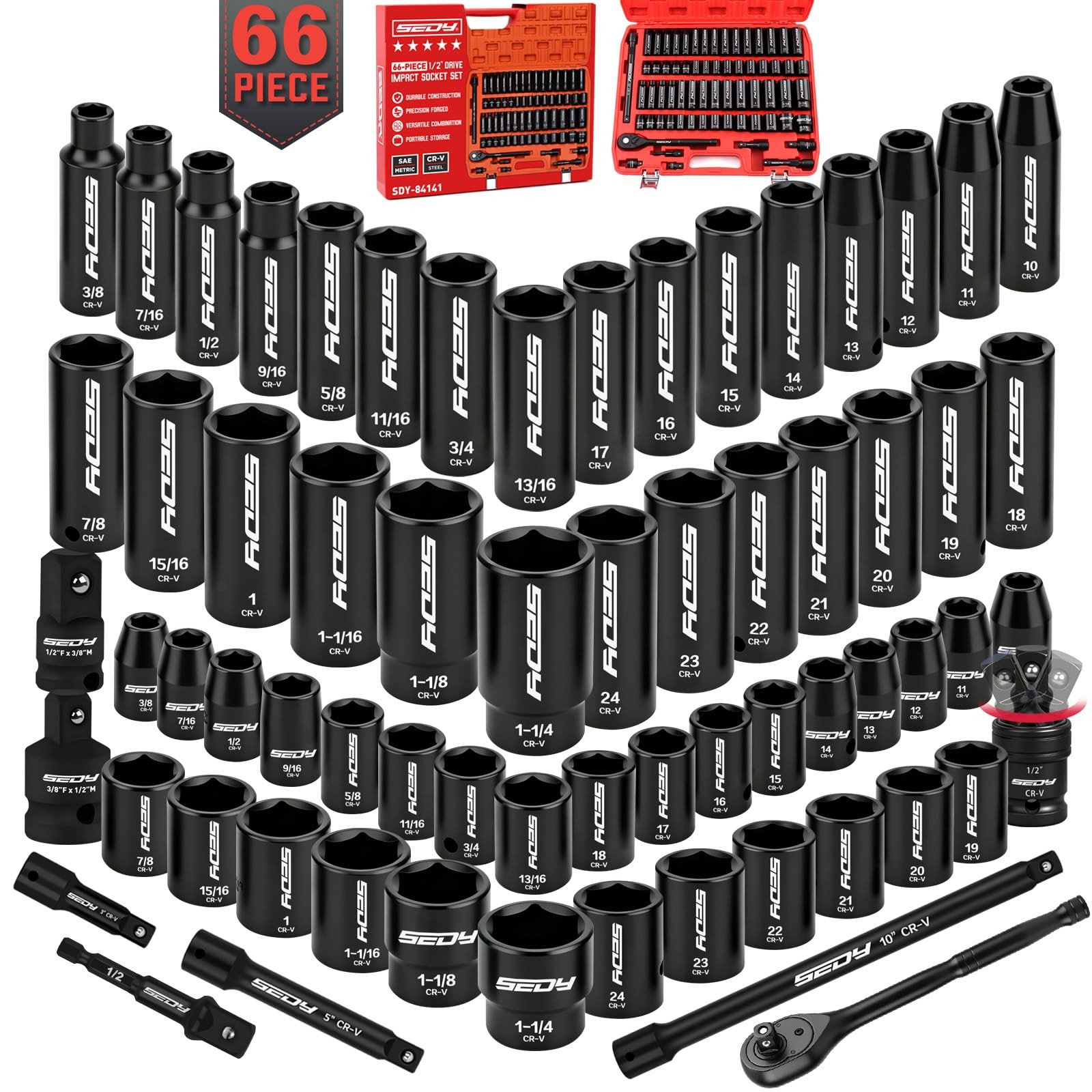 SEDY 66-Piece 1/2 SEDY 66-Piece 1/2