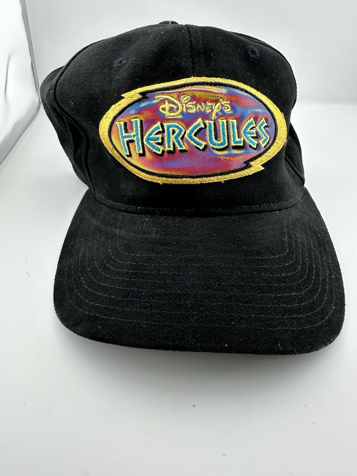 Vintage Disney Promotional Hercules Adjustable 90’s Black Hat Baseball Cap 1997 Vintage Disney Promotional Hercules Adjustable 90’s Black Hat Baseball Cap 1997