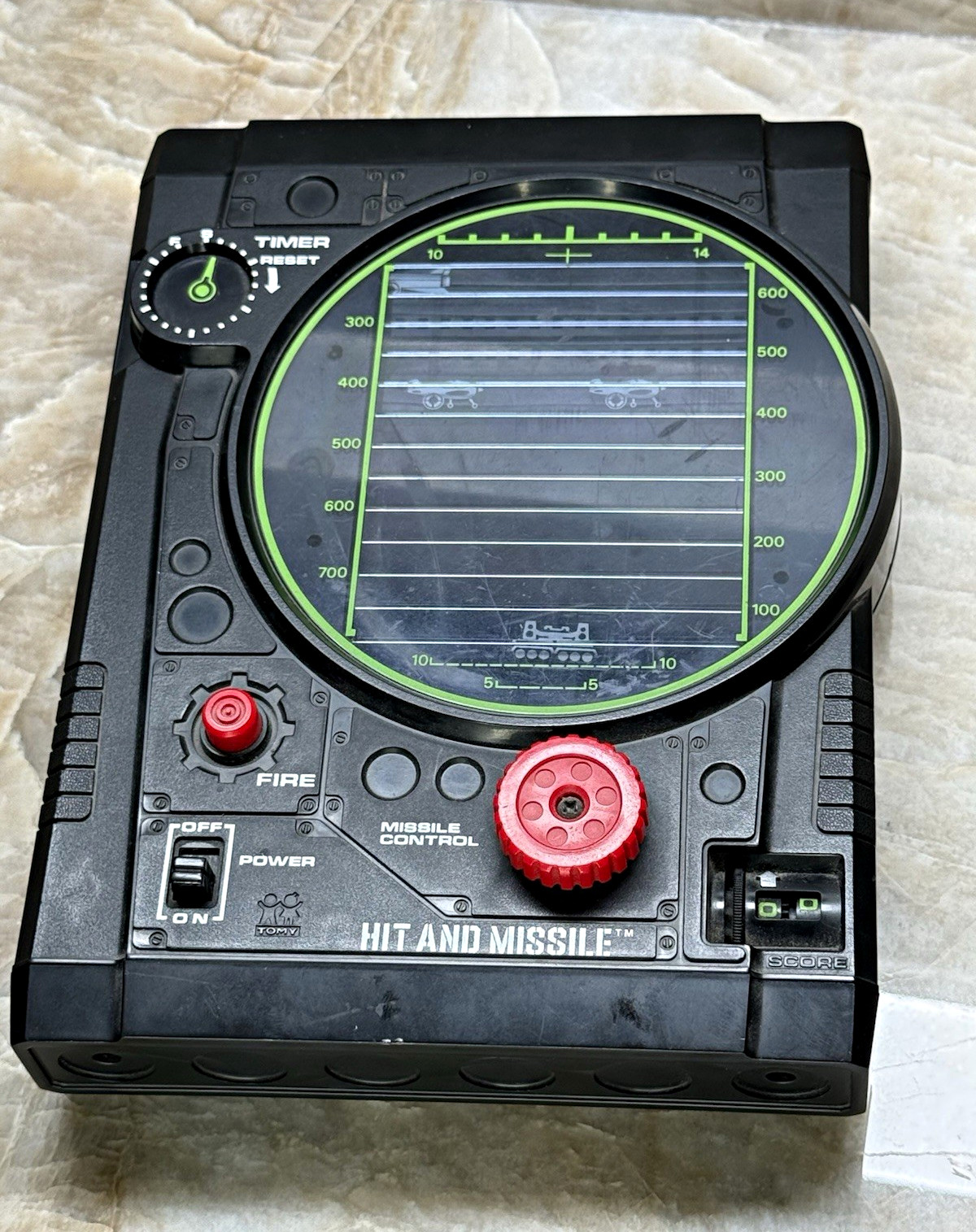 Vintage 1979 TOMY Hit and Missile Electronic Game Japan PARTIALLY WORKING READ