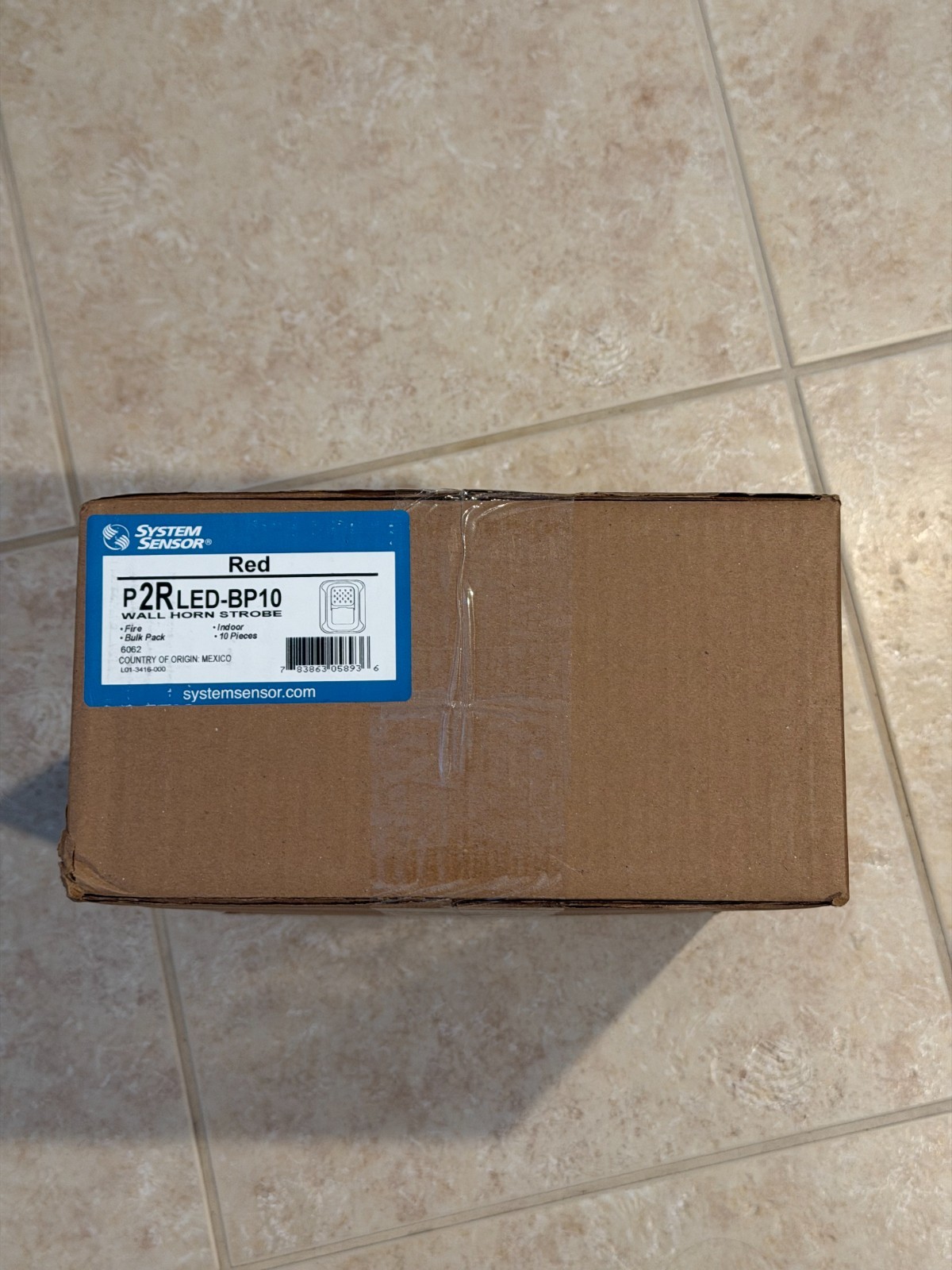 SYSTEM SENSOR P2RLED-BP10 (BULK PACK OF 100 WALLMOUNT RED HORN STROBE BRAND NEW SYSTEM SENSOR P2RLED-BP10 (BULK PACK OF 100 WALLMOUNT RED HORN STROBE BRAND NEW