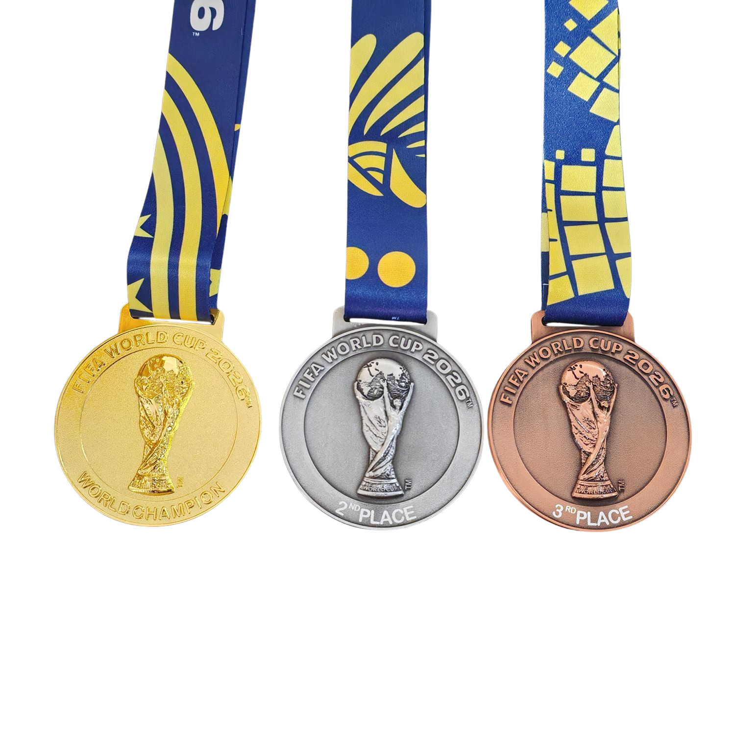 Replica 2026 FIFA World Cup Gold Silver Bronze