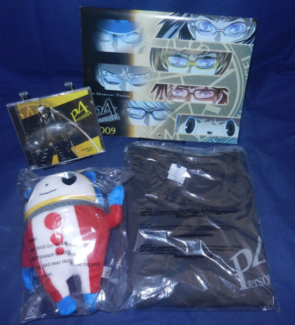NEW Shin Megami Tensei Persona 4 Social Link Expansion Pk, Shirt,Plush,CD Side B NEW Shin Megami Tensei Persona 4 Social Link Expansion Pk, Shirt,Plush,CD Side B