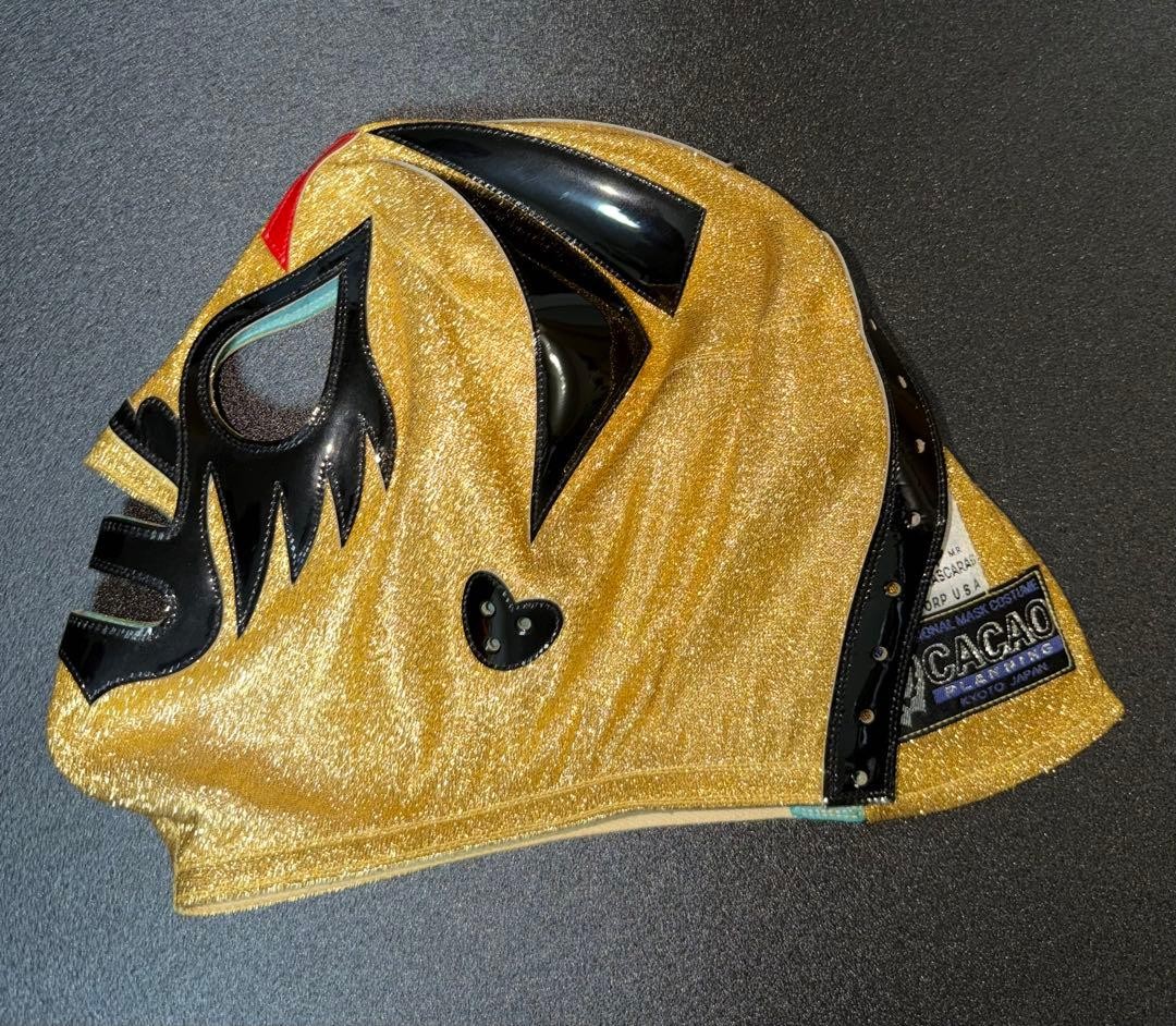 Cacao Made Mil Mascaras Wrestling Mask, Official Tag, Used, Pro Wrestling