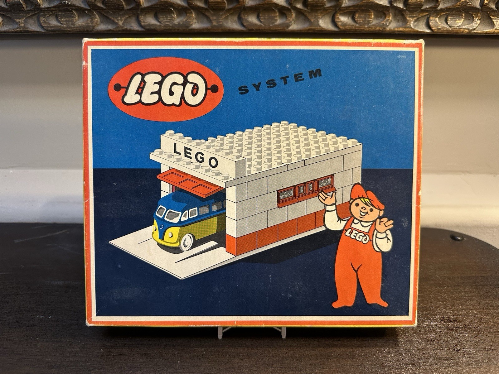 1957 Lego System 236-2 Garage and Van Set In Box With Insert 1957 Lego System 236-2 Garage and Van Set In Box With Insert