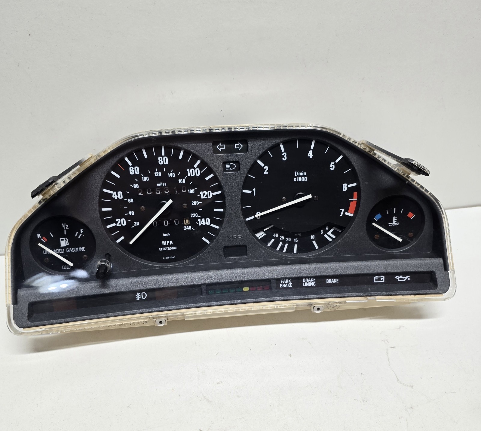 86-91 BMW E30 318i 325e 325i 325ix M3 Speedometer MPH Gauge Cluster Assembly 