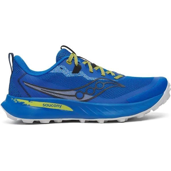 Men's Saucony Peregrine 15 - Blue and Yellow - Various Sizes 9.5, 11.5, 13 Men's Saucony Peregrine 15 - Blue and Yellow - Various Sizes 9.5, 11.5, 13