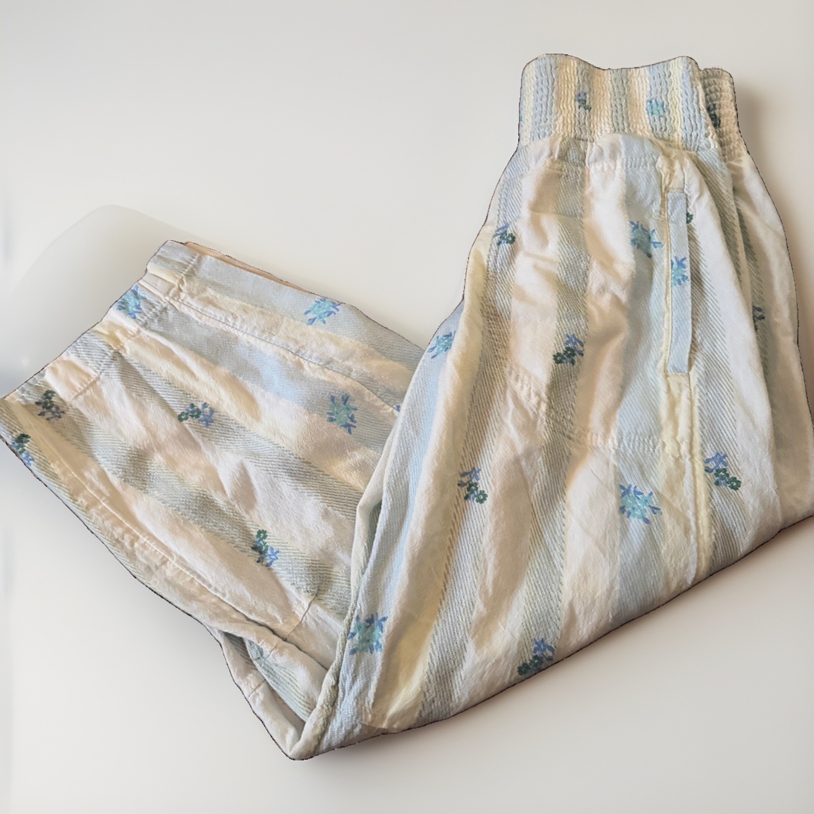Pilcro by Anthropologie Reese Smocked Pull-On Barrel-Leg Pants Women\'s XXS Boho Pilcro by Anthropologie Reese Smocked Pull-On Barrel-Leg Pants Women\'s XXS Boho