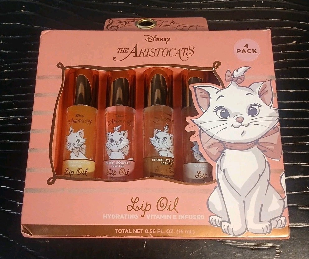 New Disney The Aristocats - MARIE - Vitamin E Infused Scented Lip Oil Set New Disney The Aristocats - MARIE - Vitamin E Infused Scented Lip Oil Set