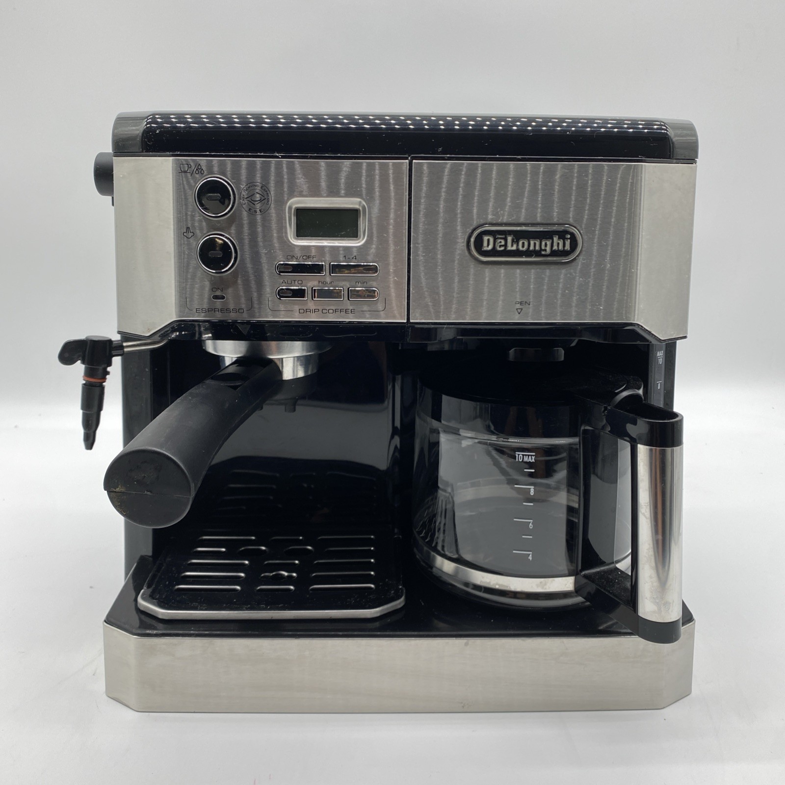 DeLonghi BCO430 Combination Pump Espresso 10-Cup Drip Coffee Machine Frothing