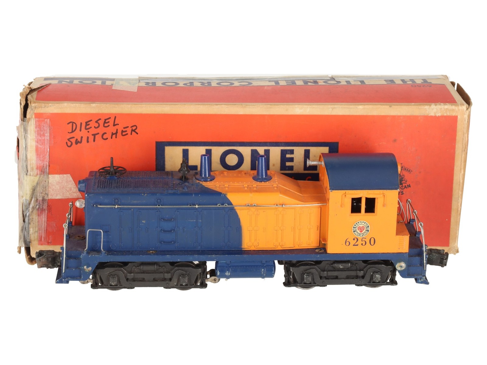 Lionel 6250 Vintage O Seaboard NW-2 Powered Diesel Locomotive/Box