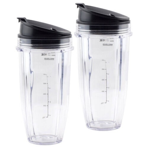 TWIN PACK 24 oz Cup, Sip & Seal Lid 483KKU486 408KKU641 for Nutri Ninja BL480 TWIN PACK 24 oz Cup, Sip & Seal Lid 483KKU486 408KKU641 for Nutri Ninja BL480