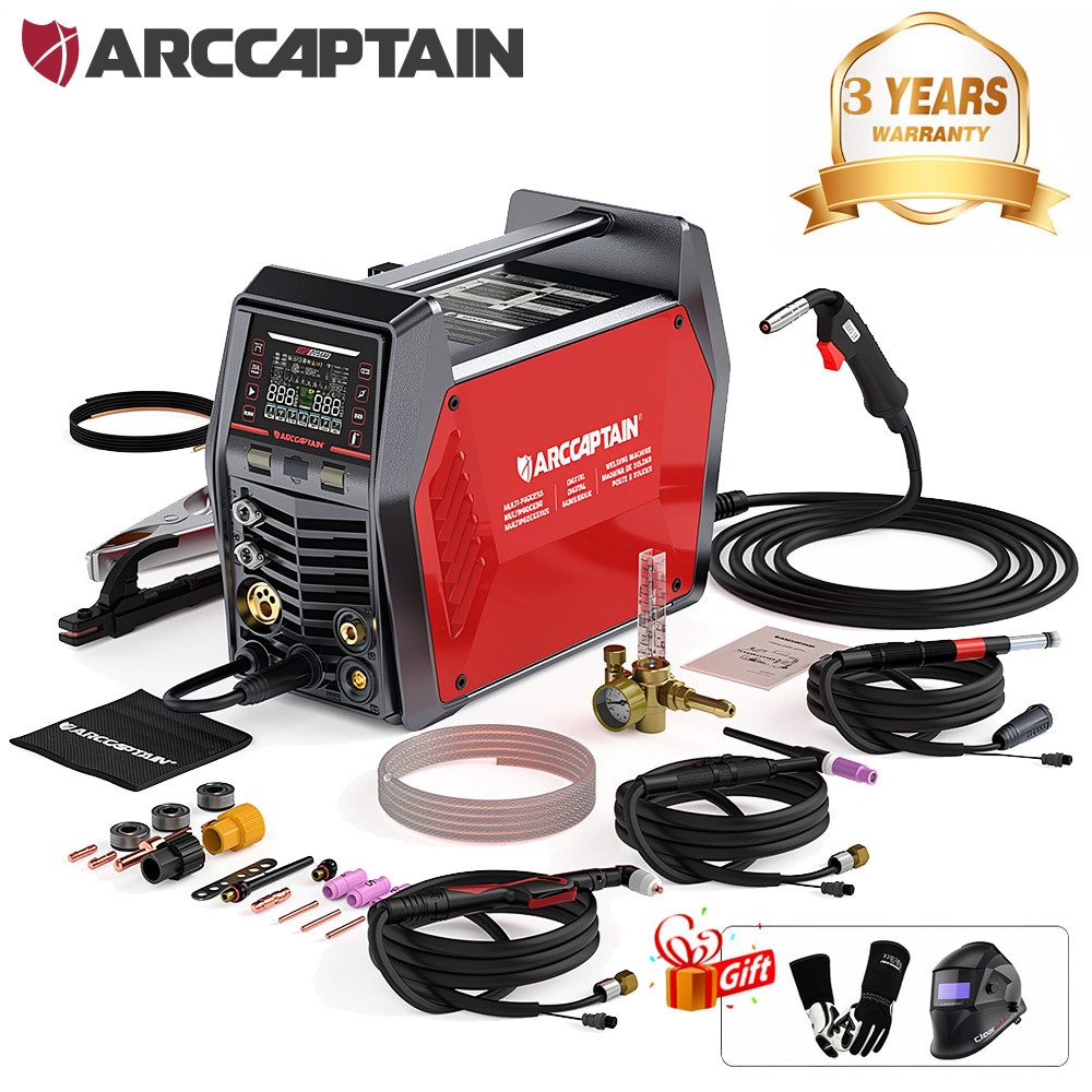 ARCCAPTAIN MIG205MP 9-in-1 205A MIG Welder w/ App Control 120V/240V Dual Voltage