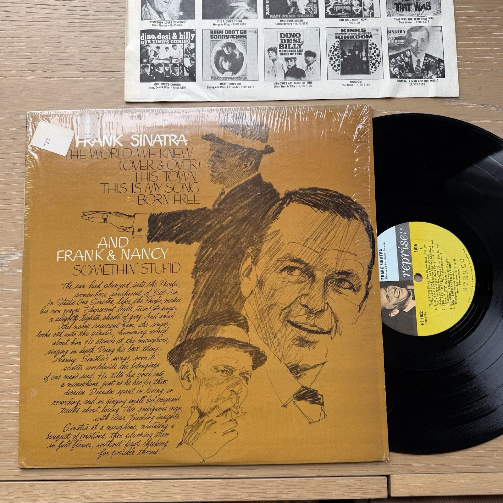 1967 FRANK SINATRA & Frank & Nancy LP In Shrink VG+ US Press + OG Sleeve 1967 FRANK SINATRA & Frank & Nancy LP In Shrink VG+ US Press + OG Sleeve