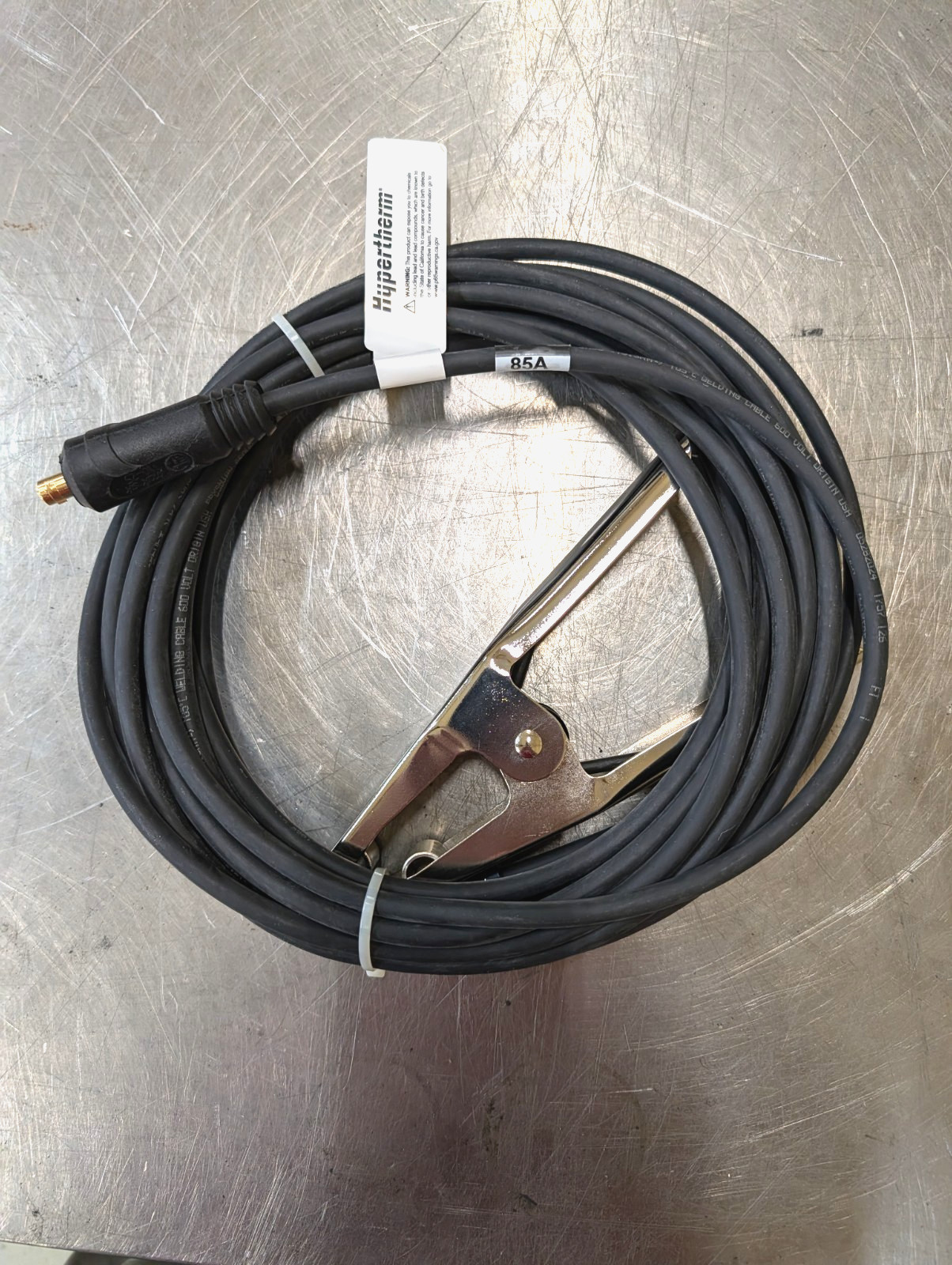 Hypertherm 223035 Genuine 85A Work Lead Hand Clamp 25 ft Powermax85 Hypertherm 223035 Genuine 85A Work Lead Hand Clamp 25 ft Powermax85