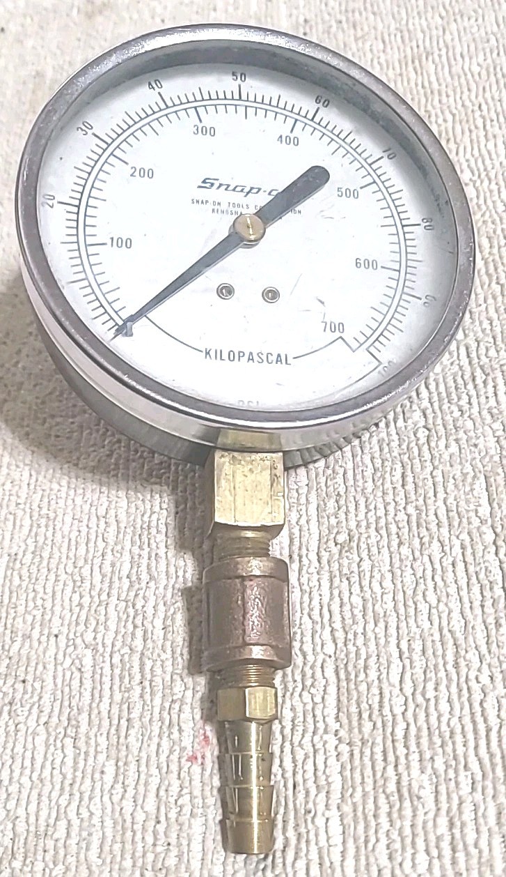 Vintage Snap On Kilopascal Pressure Tester Gauge Tool Made In USA. Vintage Snap On Kilopascal Pressure Tester Gauge Tool Made In USA.