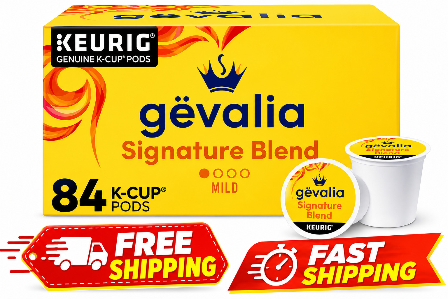 Gevalia Signature Blend Mild Light Roast K-Cup® Coffee Pods, 84 ct Box