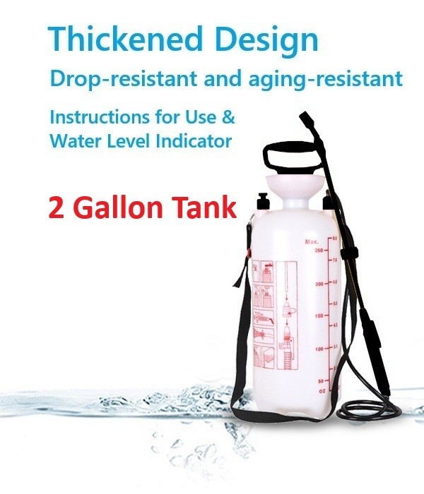 FIVO 2 GAL Pump Pressured Sprayer for Lawn Garden Watering Weed & Pest Control