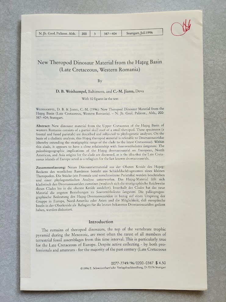 David B. Weishampel Collection Reprints Osteology Phylogeny Theropod Dinosaur VG David B. Weishampel Collection Reprints Osteology Phylogeny Theropod Dinosaur VG