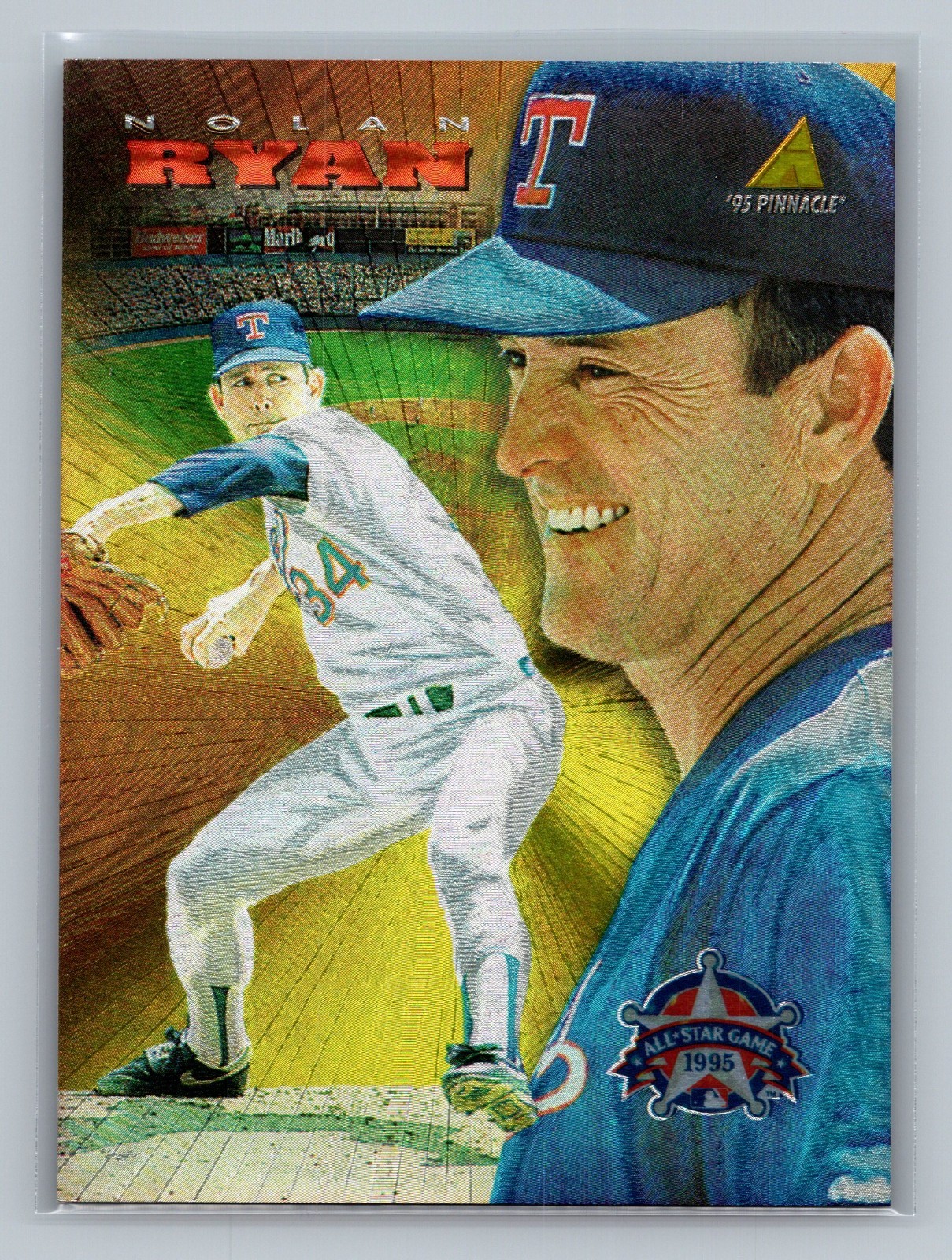 1995 All-Star Fanfest Tribute to Nolan Ryan - Nolan Ryan #3 Dufex - HOF NM-MT 1995 All-Star Fanfest Tribute to Nolan Ryan - Nolan Ryan #3 Dufex - HOF NM-MT