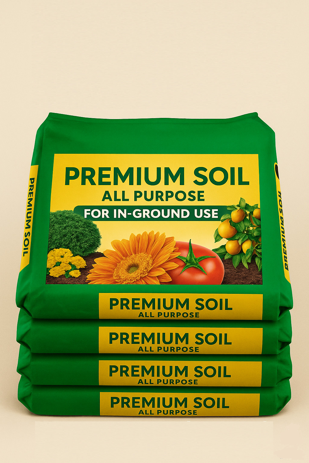 4 Premium Garden Soil 0.75 cu ft 24.3 lb EACH Lawn & Garden Planting Soil
