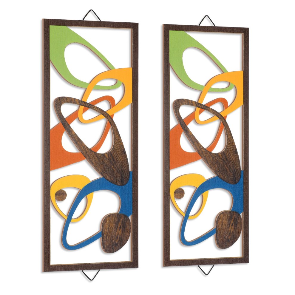 CroBlissful 2 Pcs Mid Century Wall Art Mid Century Modern Decor CroBlissful 2 Pcs Mid Century Wall Art Mid Century Modern Decor