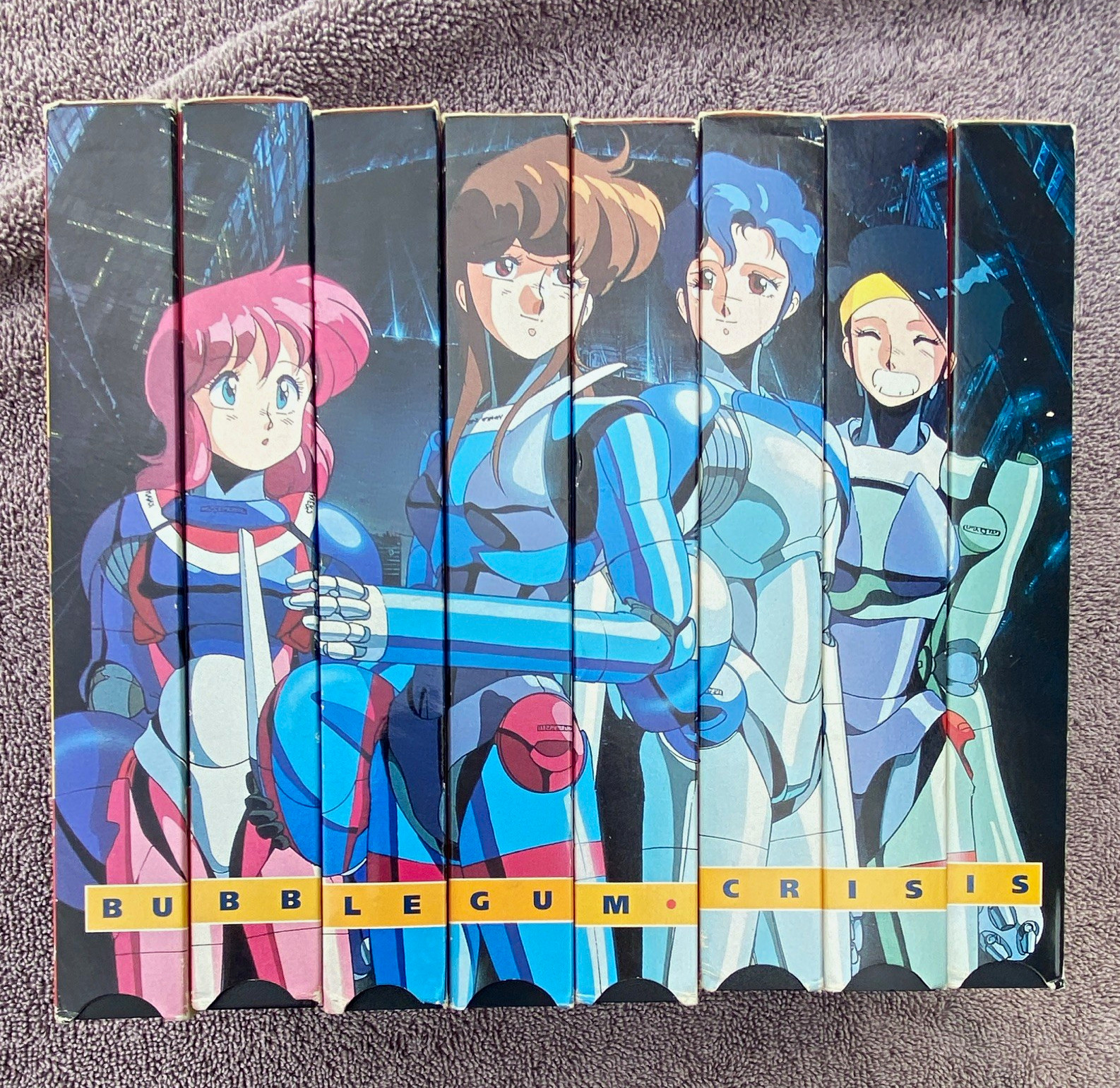 Manga Video Bubblegum Crisis VHS Box Set Episodes 1-8 NTSC OVA Japanese
