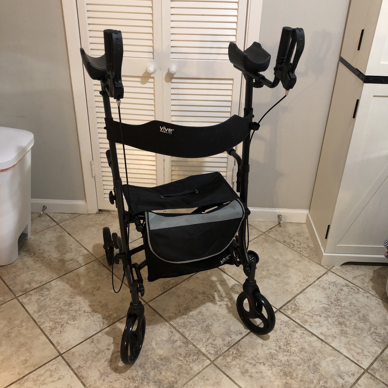 Vive Mobility Upright Rollator - Walker w/Foldable Seat-PICK UP ONLY