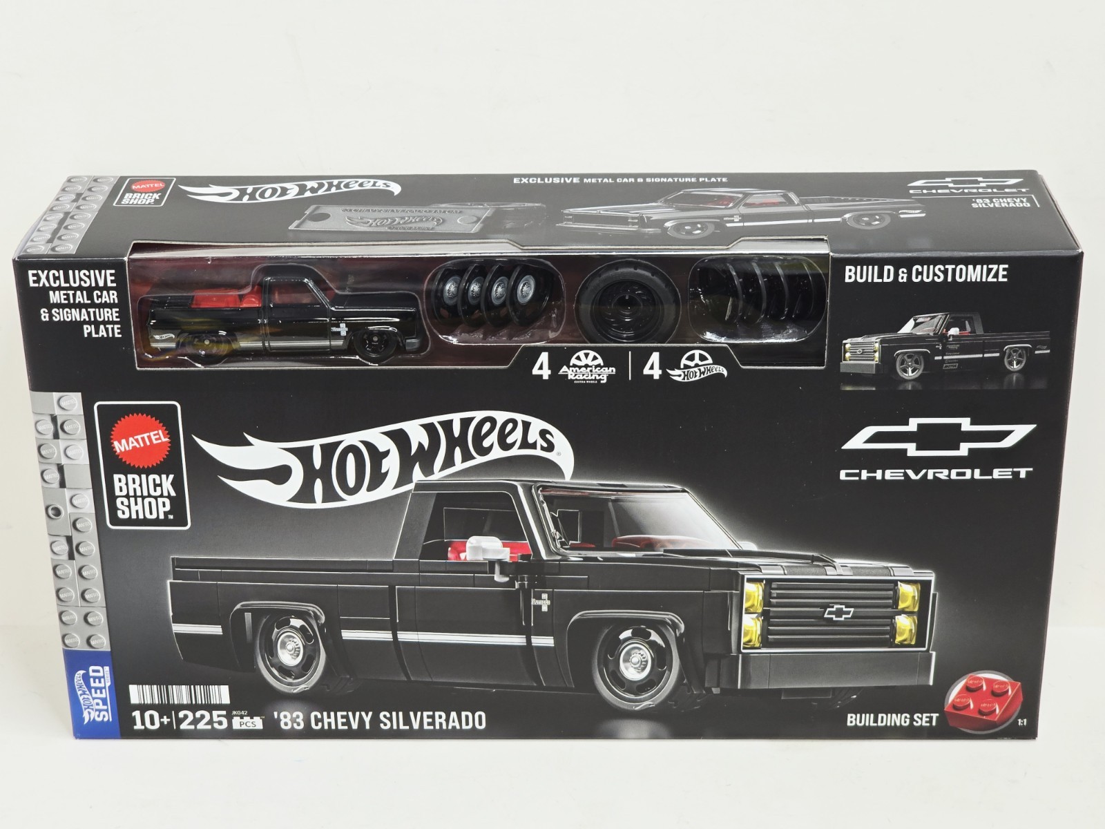 Mattel Brick Shop Hot Wheels Black ’83 Chevy Silverado Building Set Kit Mattel Brick Shop Hot Wheels Black ’83 Chevy Silverado Building Set Kit