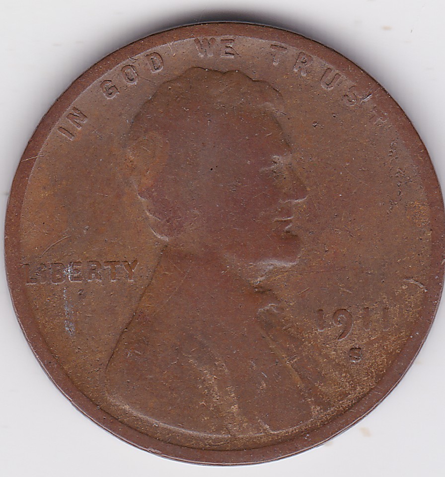 1911 S Lincoln Wheat Cent, key date Circulated 1911 S Lincoln Wheat Cent, key date Circulated